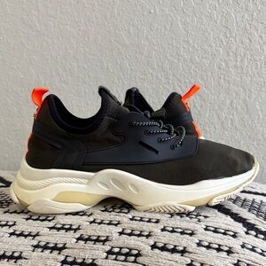 Steve Madden Camo Black and Orange Sneakers